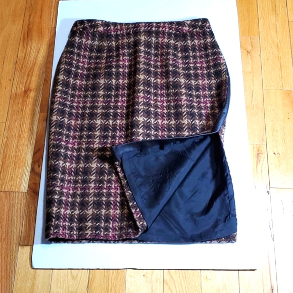 Etcetera wool skirt and leathe warn size 8 Very good condition for any occasion - Picture 4 of 17